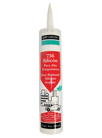 Silicón rojo alta temperatura 736 300 ml